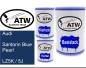 Preview: Audi, Santorin Blue Pearl, LZ5K / 5J: 500ml Lackdose + 500ml Klarlack + 250ml Härter - Set, von ATW Autoteile West.